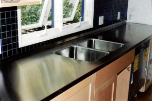 SS countertop with integral sink - Beverly Hills